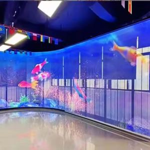 Panneau d'affichage LED transparent numérique Junchen P6.5, 50x100cm, écran vidéo couleur pleine pour publicité intérieure et extérieure - Product Image 5