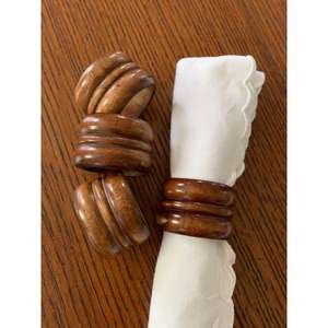 Affordable Handmade <b>Wooden</b> <b>Napkin</b> <b>Rings</b> With Classic Designs for Casual Dinners and Formal Table Decor - Product Image 6
