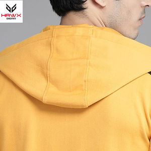 Sweat à capuche tendance coupe ajustée pour hommes Conception à glissière en polaire de haute qualité Doublure teinte unie Intérieur Bouffée Meilleur prix Différent Hiver - Product Image 5