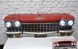 Décoration murale rétro tendance en fer, décoration murale 3D, décoration de bar en forme de voiture - Product Image 3