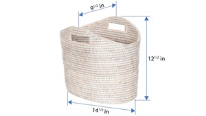 Circle Natural Rattan Eco-Friendly <b>Magazine</b> Rack Handmade Storage <b>Baskets</b> Modern Multifunction Artex Green Earth Made in VietNam - Product Image 2