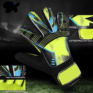 Gants de football de qualité professionnelle Latex allemand 4mm avec poignée de contact nouvelle conception OEM fabriqué au Pakistan pour les gardiens de but en plein air - Product Image 2