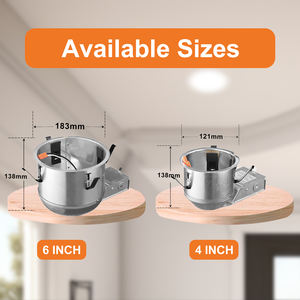 Carcasa para Lámpara LED Empotrada Hermética Sin IC de 4 Pulgadas para Remodelación, con Certificación UL/ETL, 120V-277V CA - Product Image 4