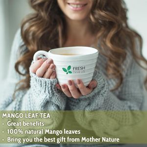 Feuilles de mangue 100% naturelles, pures, séchées à la main, en vrac, pour infusion, qualité supérieure - Product Image 4
