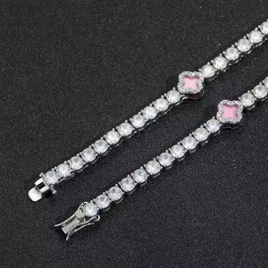 Cadena de tenis de diamante de corte cultivado en laboratorio de lujo de 5mm, oro de 10K/plata 925, joyería ostentosa versátil para bodas, regalos, eventos de compromiso - Product Image 5