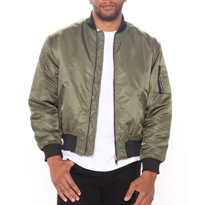 Chaqueta de bombardero para hombre con logotipo personalizado, ropa de invierno informal para jóvenes, opciones al por mayor disponibles, chaqueta de bombardero para hombre - Product Image 1
