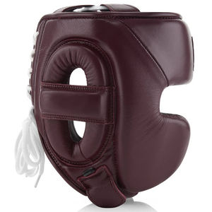 Casco protector de cabeza de boxeo de artes marciales de Karate transpirable profesional personalizado casco de equipo protector de cuero PU con personalizado - Product Image 3