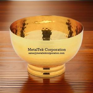 Frutero de Metal de lujo de diseño moderno, Plato decorativo pulido de oro brillante, cuenco de servicio multiusos para fiestas, fechas, Chocolate - Product Image 6