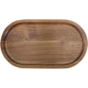 Vassoio da portata personalizzato in acacia per bevande - Product Image 4