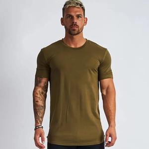 Camiseta de algodón con cuello redondo 2025 para hombre, ajustada, tela de alta calidad, impresión personalizada, logotipo, servicio OEM disponible, diseño en blanco de talla grande - Product Image 6