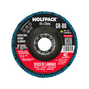 Disco Abrasivo Circon Inox Lamina - Plus 115x22 mm. Grano 80 - Product Image 1