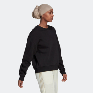 Sudadera de peso pesado de calidad de lujo para mujer negra personalizada 100% algodón French Terry sudadera de calle de gran tamaño - Product Image 3