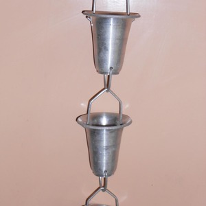 Chaînes de pluie en aluminium au design magnifique pour la décoration de jardin, chaînes de pluie en aluminium fraisé durables et de qualité supérieure pour les gouttières - Product Image 6