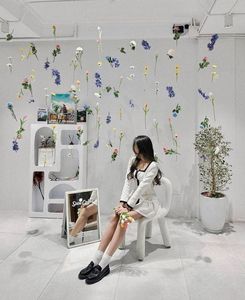 ชุดดอกไม้แบบแขวนตามสั่งพวงมาลัยดอกไม้ตกแต่งงานแต่งงานดอกไม้ประดิษฐ์คริสต์มาส - Product Image 2