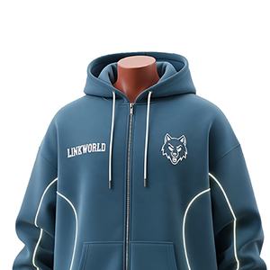 100% coton personnalisé recadrée fermeture éclair à capuche motif solide conception sur mesure à capuche lavé pour l'automne OEM Service disponible - Product Image 5