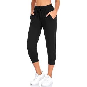 Unique Custom Ladies Sportswear <b>Women</b> Pants Fitness Joggers with Pocket Casual Capri Joggers for <b>Women</b> Sweatpants - Product Image 3