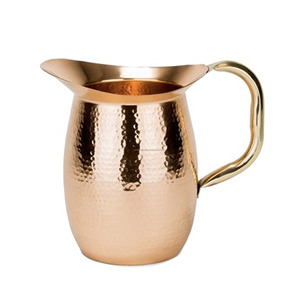 Laiton métal martelé cuivre fini prix de gros pichet à eau produits de haute qualité prix personnalisé et emballage - Product Image 2