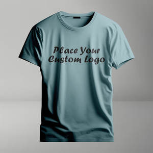 Oem cotton t shirt manufacturers offering 270g heavyweight custom printed logo tees for <b>men</b> in plus size casual style - Product Image 5