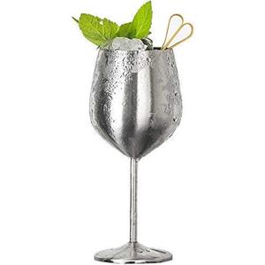 High Quality Wholesale Stainless Steel Cocktail & Champagne <b>Goblets</b> Vintage Rose Gold Metal Cups Large <b>Wine</b> Glass Hotels Parties - Product Image 1