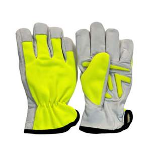 Guantes de Trabajo de Cuero/Algodón Más Vendidos, Guantes de Seguridad de Tela Ligera, Precio Económico - Product Image 1