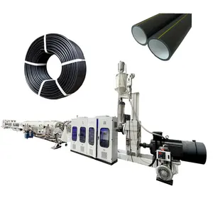 Fully Automatic 75mm 200mm 500mm HDPE PPR PP Pipe Extruder Solid Wall Plastic Extruder Making Machine