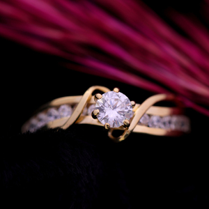Star DUST 14K 18K เครื่องประดับทองแข็งดี0.56 CT ตัดเพชรโซลิแทร์สว่างแหวนหมั้นเพชรสำหรับปลูกในห้องปฏิบัติการวันเกิดงานแต่งงาน - Product Image 1