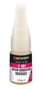 Adesivo universale Cianoacrilato C101 10 gr. (Faren 1SB10G) - Product Image 1