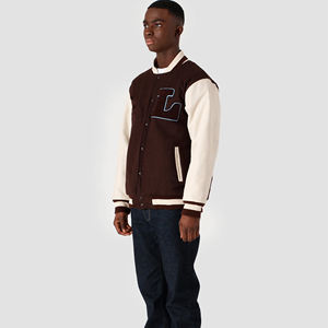 2024 <b>Men</b> <b>Baseball</b> <b>Jacket</b> Winter Fashion Slim Sleeve Varsity <b>Jacket</b> For <b>Men</b> Best Price with Embroidery Logos - Product Image 3