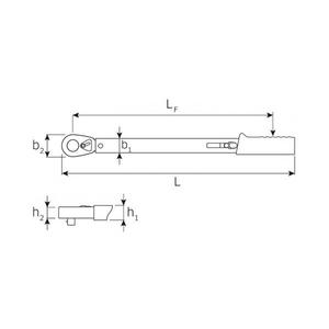 Clés dynamométriques rapides standard Stahlwille MANOSKOP 721 avec cliquet fixé - Product Image 2