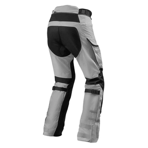 Unisexe Premium All-Season CE Armor Safety Vachette Leather UV Protection Motorcycle Pants Black/Silver Touring Trousers Winter - Product Image 4