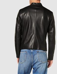 Men's Stylish <b>Leather</b> <b>Jacket</b> with Quilted Panels Waterproof Feature Comfortable Fit for <b>Winter</b> Season <b>jacket</b> for men - Product Image 5