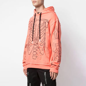 Nouveau pull à capuche surdimensionné de mode Vintage personnalisé 100% coton recadrée taille XL en détresse pour l'impression de bouffée et l'effet de décoloration du soleil - Product Image 4