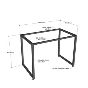CBMN011 Abrigos Minimalistas para Mujer con Patas de Mesa de Hierro para Ensamblar 100x60cm - Product Image 3