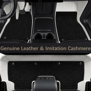 Tappetini per auto in pelle 3D 5D 7D addensati impermeabili di lusso per tappetini per auto personalizzati Tesla Model 3 Model Y - Product Image 3