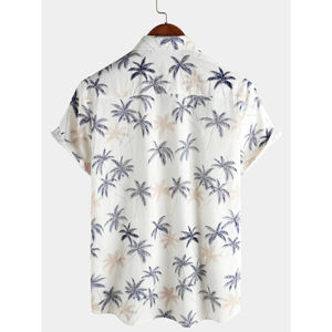 Cotton printed <b>shirts</b> with custom abstract art for <b>men</b> Custom printed cotton <b>shirts</b> for <b>men</b> with nature prints and logos - Product Image 5