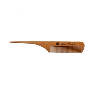 Logo laser portatile biodegradabile logo in legno ecologico amichevole 100% personalizzato con pettine naturale dei capelli di oliva per viaggi in hotel - Product Image 3