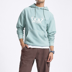 Sweat à capuche oversize en coton et polyester pour homme, 1 pièce, sweat à capuche pour homme, vêtements d'hiver, respirant, sweat à capuche pour homme, service OEM - Product Image 1
