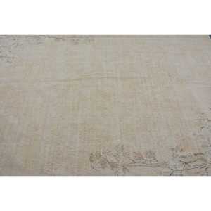 พรมตุรกี ขนาด 6.1x9.7 ฟุต (186x296 ซม.) สีเบจ ลายดอกไม้ สไตล์วินเทจ - Product Image 5