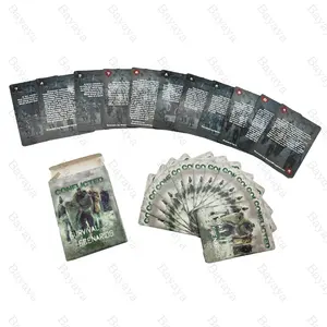 Bayaya Phong Cách Mới Đen Boong Survival Poker Thẻ Cá Nhân Thông Minh Chơi Thẻ Đại Lý In Giấy Logo Hộp Trò Chơi