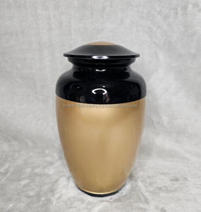 Urna de cremación de aluminio al por mayor de alta calidad para cenizas humanas y de mascotas, urnas de recuerdo conmemorativas y cremación de estilo europeo personalizadas - Product Image 1