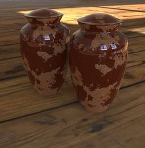 Unique marron avec un design légèrement tacheté, fournitures d'enterrement pour crémation, fabricant indien L MAX B exportation - Product Image 2