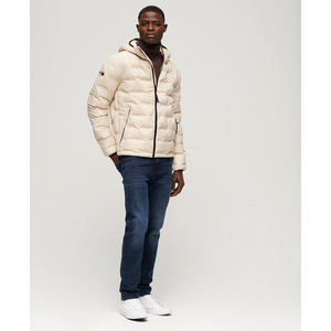 Veste matelassée surdimensionnée avec capuche pour homme, personnalisable avec logo frontal, de haute qualité, vente en gros du fabricant - Product Image 5