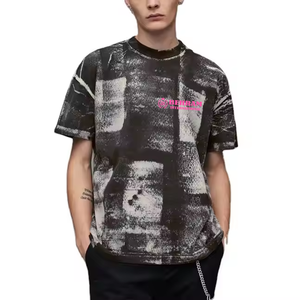 T-shirt Raglan Vintage Homme Oversize en Coton Lourd 100% Personnalisé avec Tissu Respirant Écologique - Product Image 5