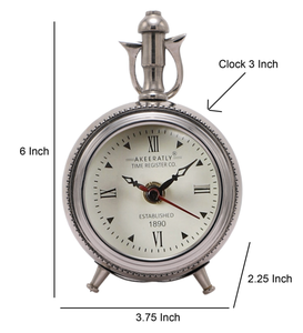 Ak Brass Glowing Elegance: Modern Metal Desk <b>Clock</b> for Timeless Home Decor - Product Image 4