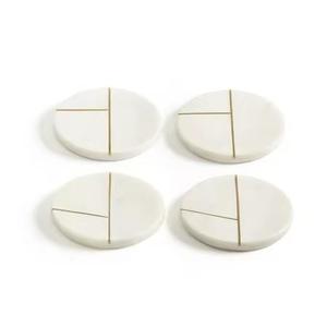 Dessous de verre uniques en bois massif d'acacia et en marbre, parfaits pour les amateurs de café et de thé ou de café. - Product Image 6