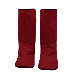 Top Selling Custom Logo Cowhide Split Leather Long Welding <b>Spats</b> <b>Shoes</b> Flame Resistant Coverall Safety Welder Foot Protection - Product Image 4