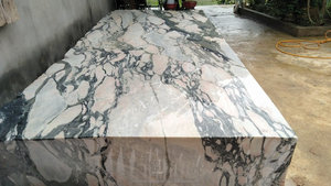 กระเบื้องลายกุหลาบหินอ่อนเคลือบเงาสำหรับห้องนั่งเล่นแผ่นหินแกรนิตสำหรับตกแต่งภายนอก - Product Image 5