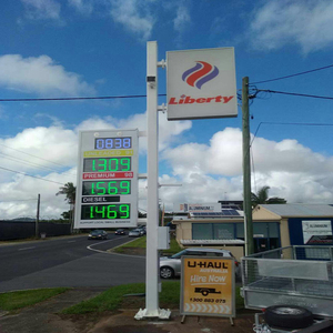 JINBOSHI Station-service extérieure personnalisable Totem Sign Diesel Price Tower avec fonction SDK - Product Image 1