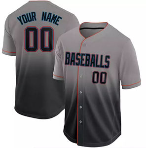 Nuevo Diseño de Moda, Camisetas de Béisbol Blancas Transpirables de Secado Rápido, 100% Poliéster, Sublimadas Personalizadas, Deportivas, Unisex, para Adultos - Product Image 2