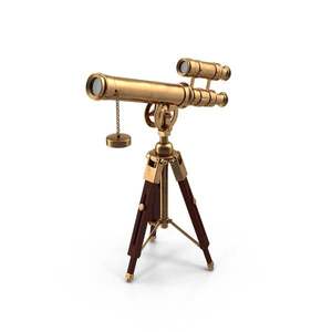 Telescopio Clásico de Explorador de Metal y Madera con Trípode de Madera para Decoración Histórica y Exhibición Educativa - Product Image 4